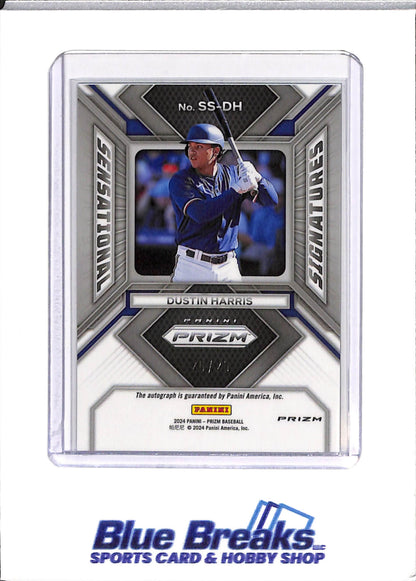 2024 Panini - Dustin Harris - Prizm - Sensational Signatures - Auto - 20/25 - Green - Baseball - Texas Rangers