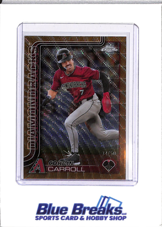 2025 Topps Chrome - Corbin Carroll - Baseball - Arizona Diamondbacks - Gold - #268