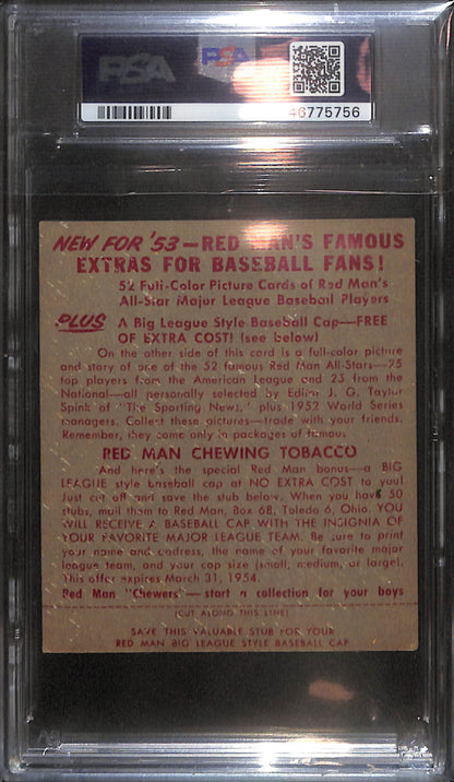 1953 Red Man Tobacco - Mickey Vernon - Baseball - Washington Senators - PSA 2 - #21