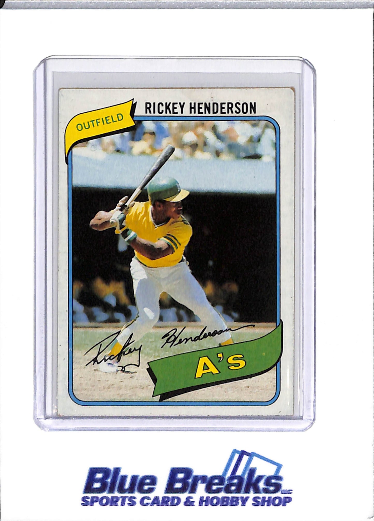 1980 Topps - Rickey Henderson - Baseball - Oakland Athletics - #482- Rookie