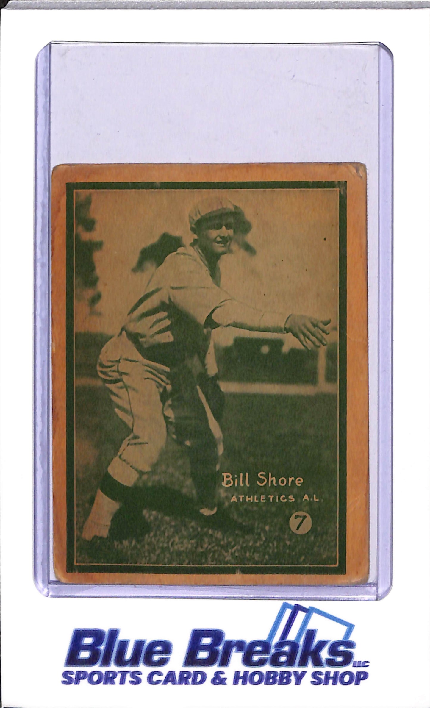 1931 W517 - Bill Shore - Baseball - Oakland Athletics - Green - #7