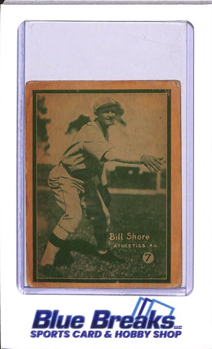 1931 W517 - Bill Shore - Baseball - Oakland Athletics - Green - #7