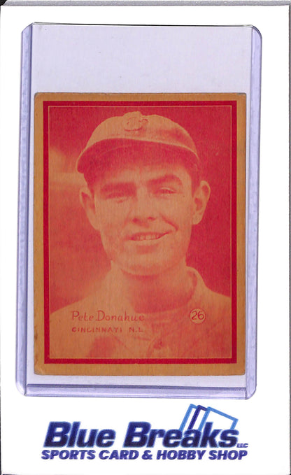 1931 W517 - Pete Donahue - Baseball - Cincinnati Reds - #26 - Red