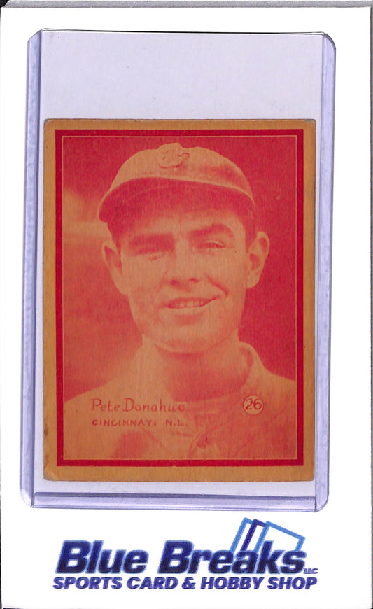 1931 W517 - Pete Donahue - Baseball - Cincinnati Reds - #26 - Red