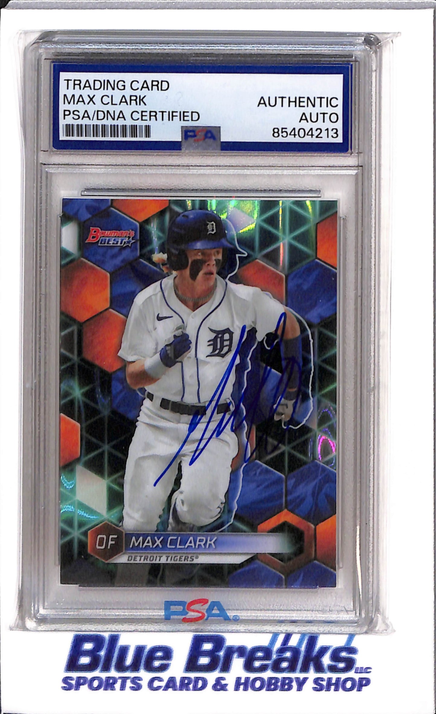 2023 Bowmans Best - Max Clark - Detroit Tigers - baseball - In Person Auto - PSA - DNA - Authentic - 167/199