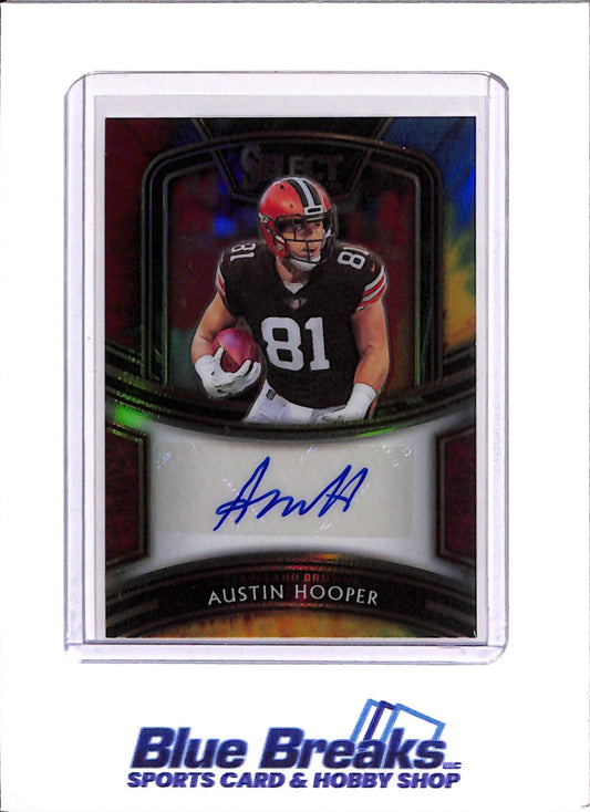 2020 Panini Select - Austin Hooper - Football - Cleveland Browns - Auto - 8/25 - # SI-AHO - Signatures - Tie-Dye - Prizm