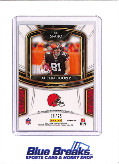 2020 Panini Select - Austin Hooper - Football - Cleveland Browns - Auto - 8/25 - # SI-AHO - Signatures - Tie-Dye - Prizm
