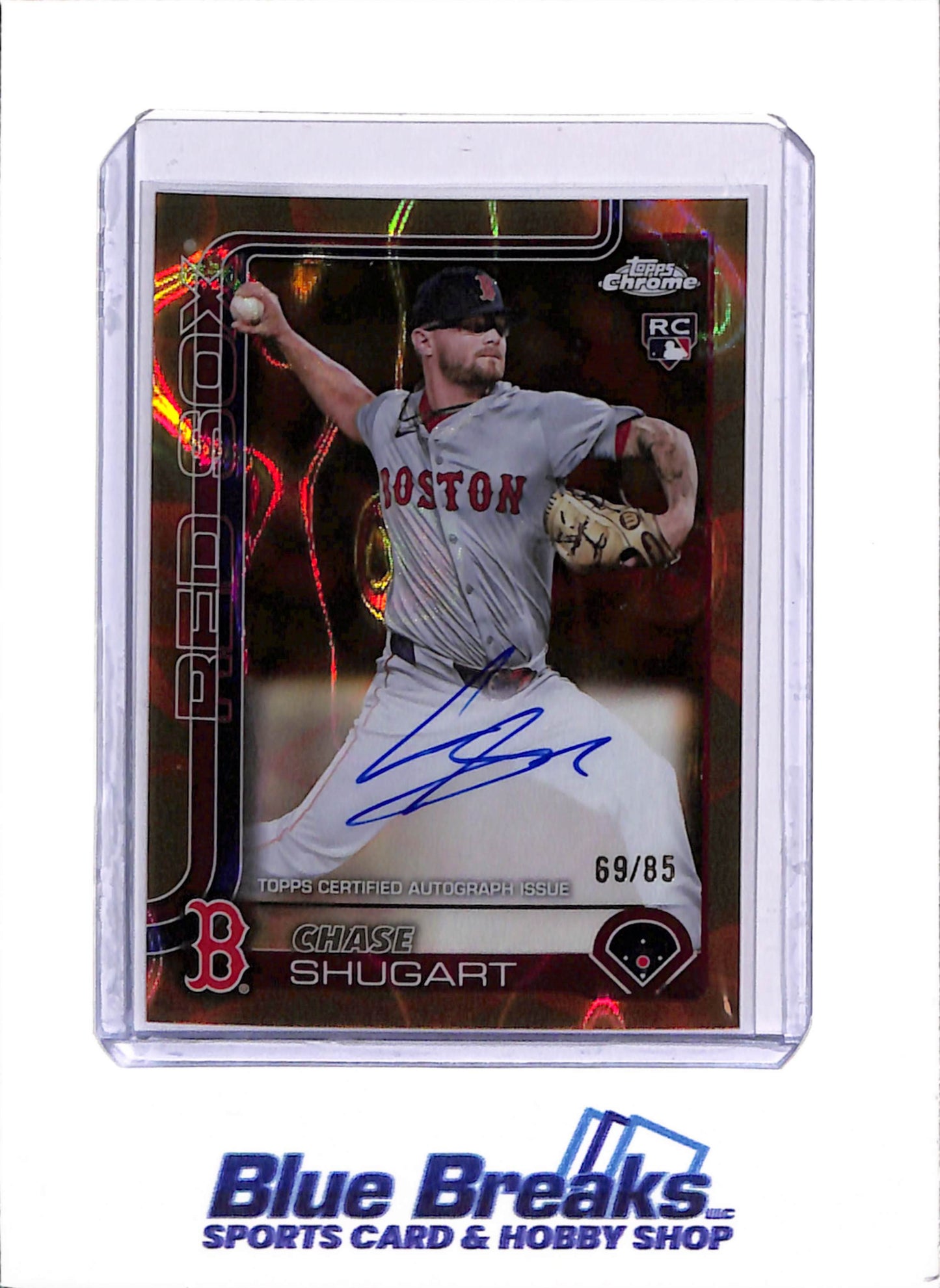 2025 Topps Chrome - Chase Shugart - Baseball - Boston Red Sox - #RA-CS - Auto - 69/85