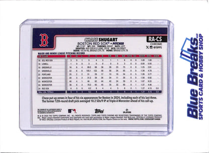 2025 Topps Chrome - Chase Shugart - Baseball - Boston Red Sox - #RA-CS - Auto - 69/85