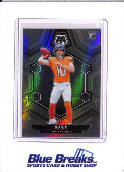 2024 Panini Mosaic - Bo Nix - Denver Broncos - Football - #312 - Refractor - Rookie