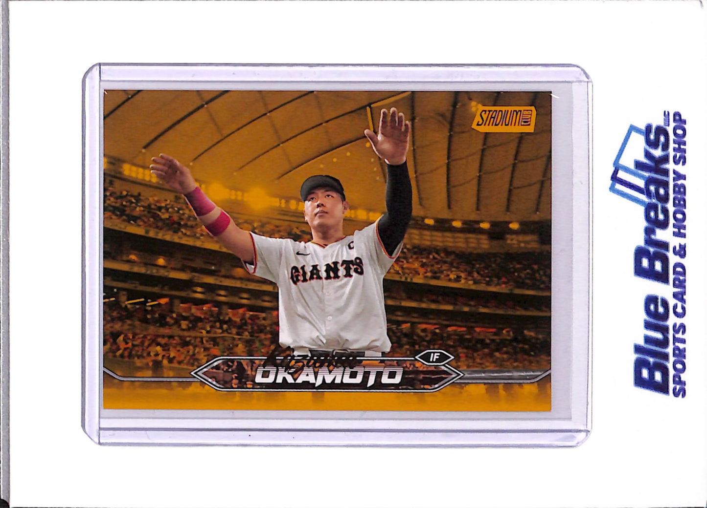 2024 Topps - Kazuma Okamoto - Stadium Club - Japanese - NPB - Yomiuri Giants - Toronto Blue Jays - Gold - #81 - 09/50