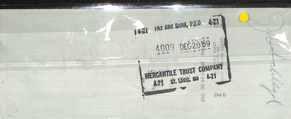 1969 - American National Bank - Signed Check - From Stanley Musial - Special Account - Signed - 12/15/1969 - Endorsed 12/20/1969