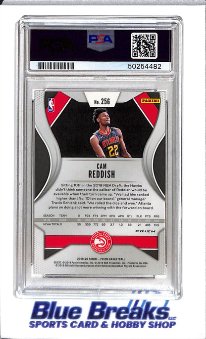 2019 Panini - Prizm - Ruby Wave - Cam Reddish - RC - #256 - PSA 9 - basketball - Hawks
