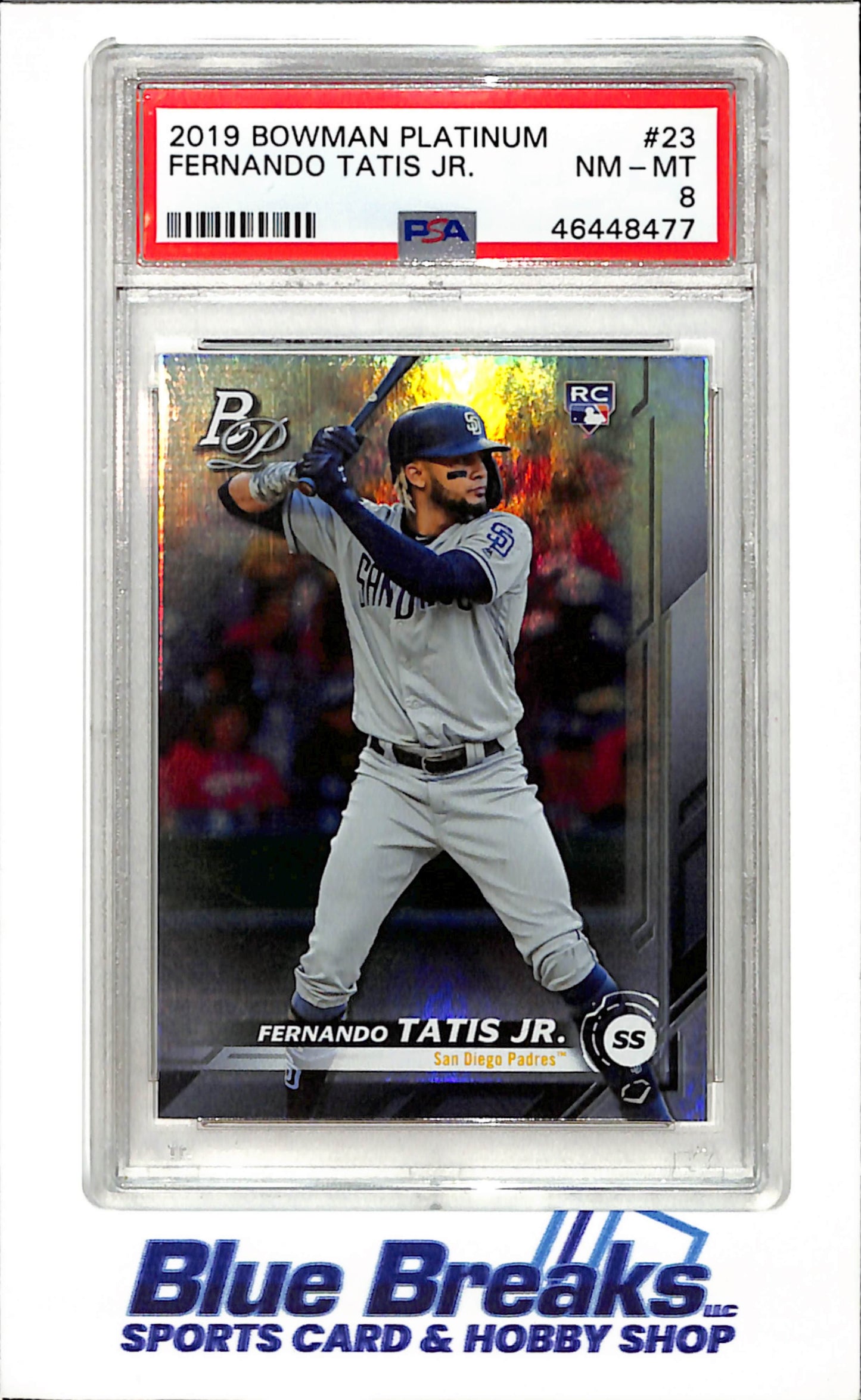2019 Bowman - Platinum - Fernando Tatis Jr -RC - #23 - PSA 8 - baseball - Padres