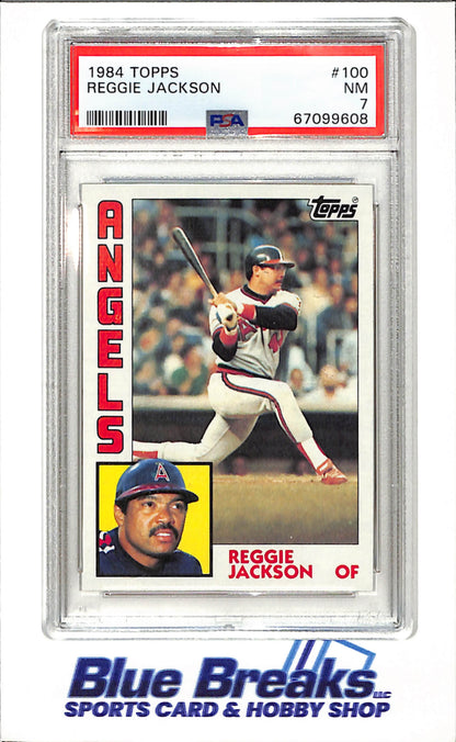 1984 Topps - Reggie Jackson - #100 - PSA 7 - baseball - Angels