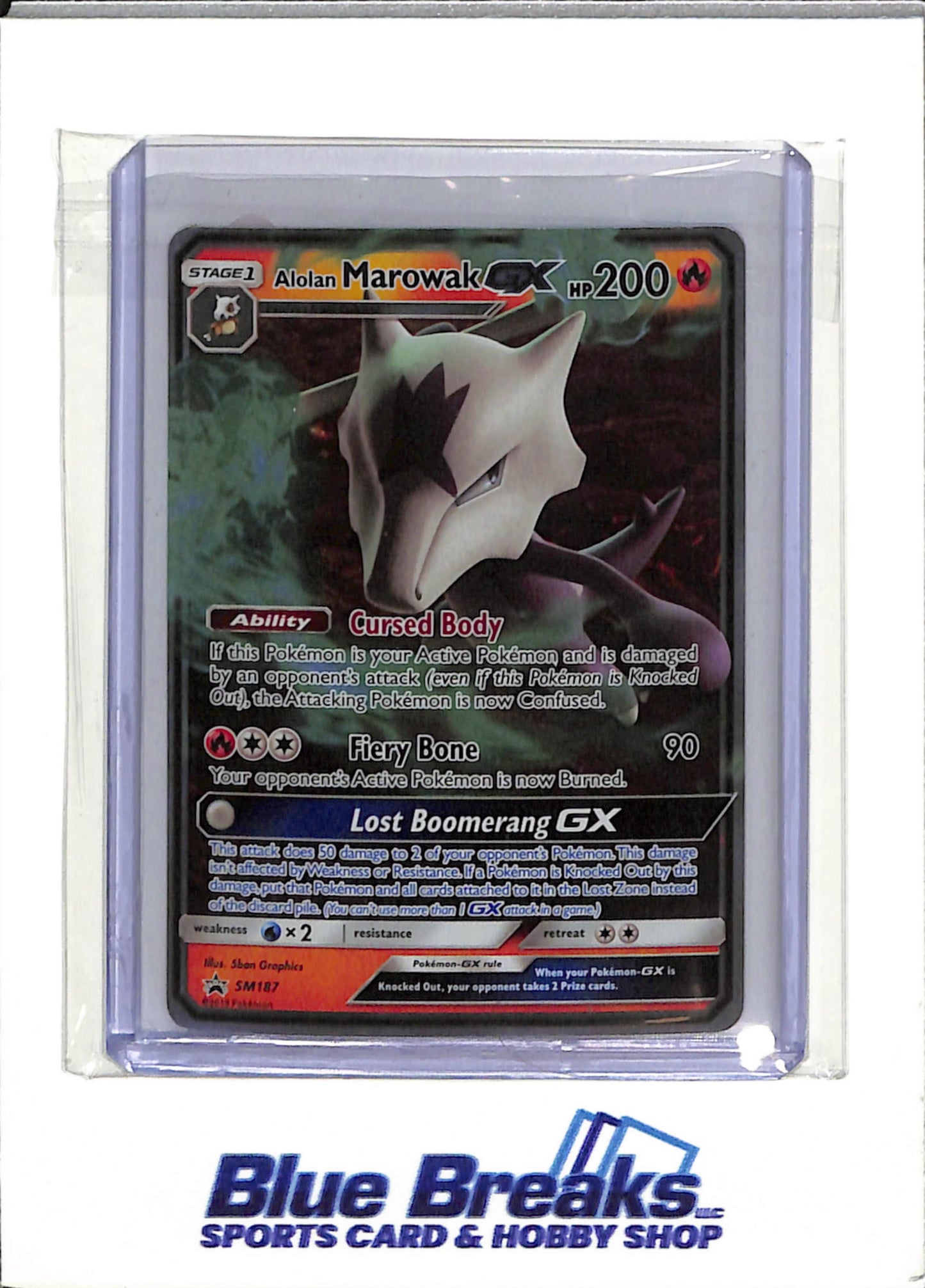 2019 Pokémon - Holo - Alolan Marowak GX - SM187 - English