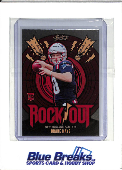 2024 Panini - Drake Maye - New England Patriots - Rock Out - Rookie - Football - #RO-DME - Absolute