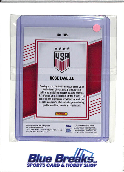 2022 Panini - Rose Lavelle - USA National Team - Donruss Elite - FIFA - Elite - Red - 1/15 - soccer