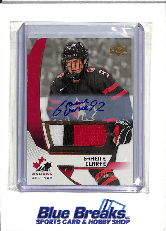 2019 Upper Deck - Graeme Clarke - Team Canada Juniors - Ottawa Senators - NHL - Ice Hockey - Auto - #1