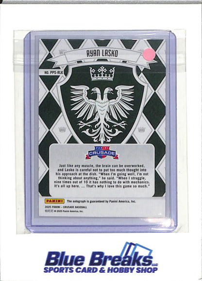 2025 Panini - Ryan Lasko - Oakland Athletics - Baseball - Crusade - Perennial Pennant - Green - Auto