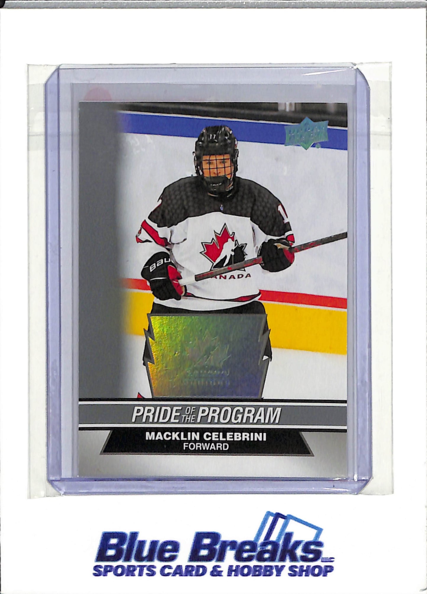 2023 Upper Deck - Macklin Celebrini - Team Canada - Pride of the Program - San Jose Sharks - NHL - Ice Hockey - #97