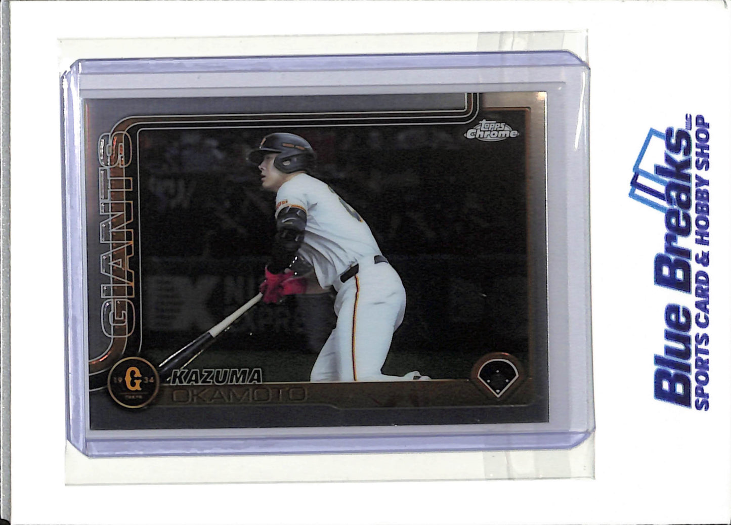 2025 Topps - Kazuma Okamoto - Yomiuri Giants - Toronto Blue Jays - NPB - Baseball - Japanese - Chrome - #98