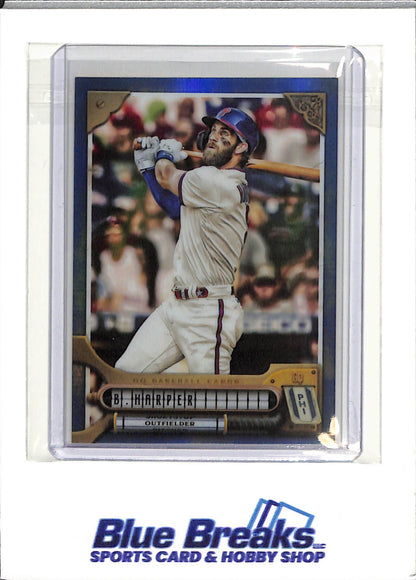 2022 Topps Gypsy Queen - Bryce Harper - Philadelphia Phillies - Blue - #272 - 45/99