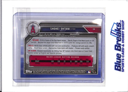 2019 Topps - Bowman - Shohei Ohtani - Los Angeles Angels - Baseball - #34