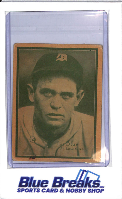 1931 W517 - Lu Blue - St Louis Browns - Baseball - American League - Green - #50
