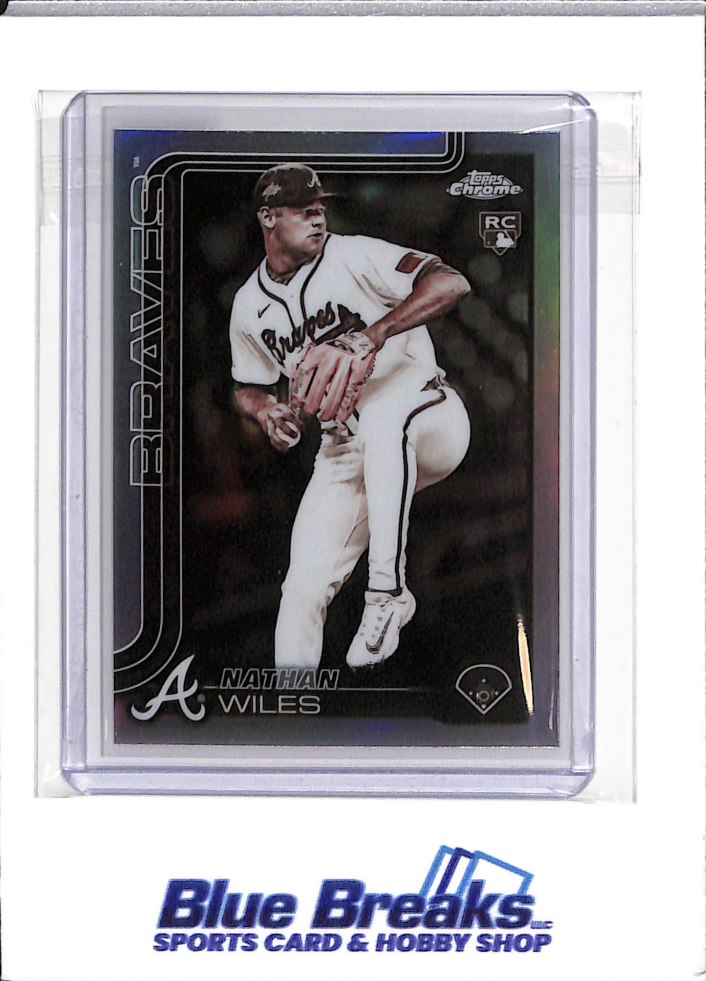 2025 Topps - Nathan Wiles - Atlanta Braves - Baseball - Rookie - Update - Chrome - #USC 172