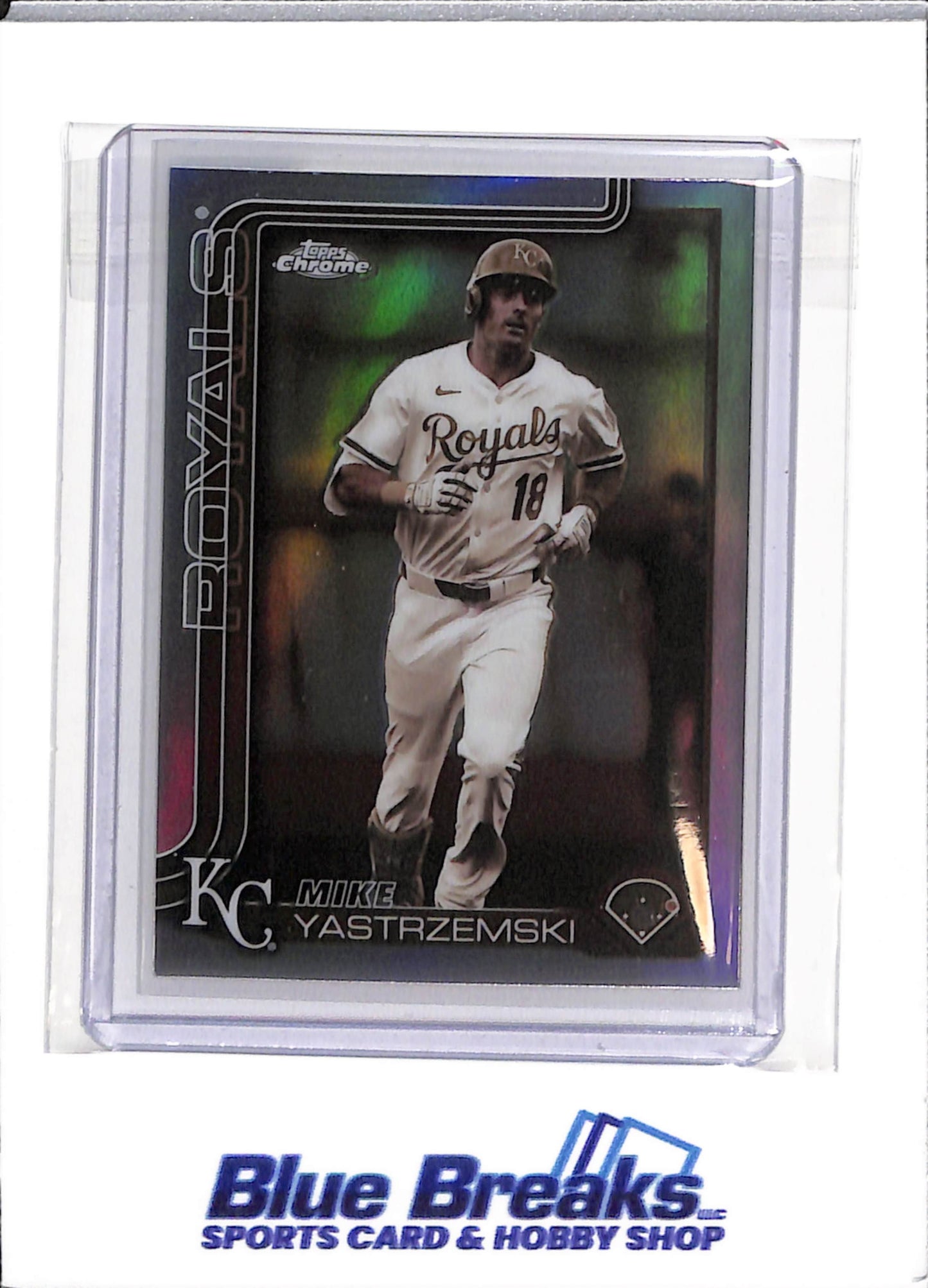 2025 Topps - Mike Yastrzemski - Kansas City Royals - Baseball - Update - Refractor - USC44