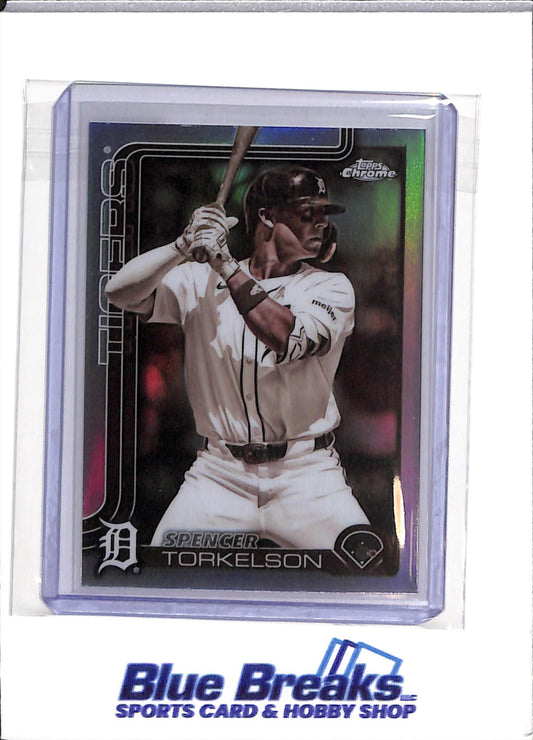 2025 Topps - Spencer Torkelson - Detroit Tigers - Baseball - Negative Refractor - Update - #USC27 - Chrome