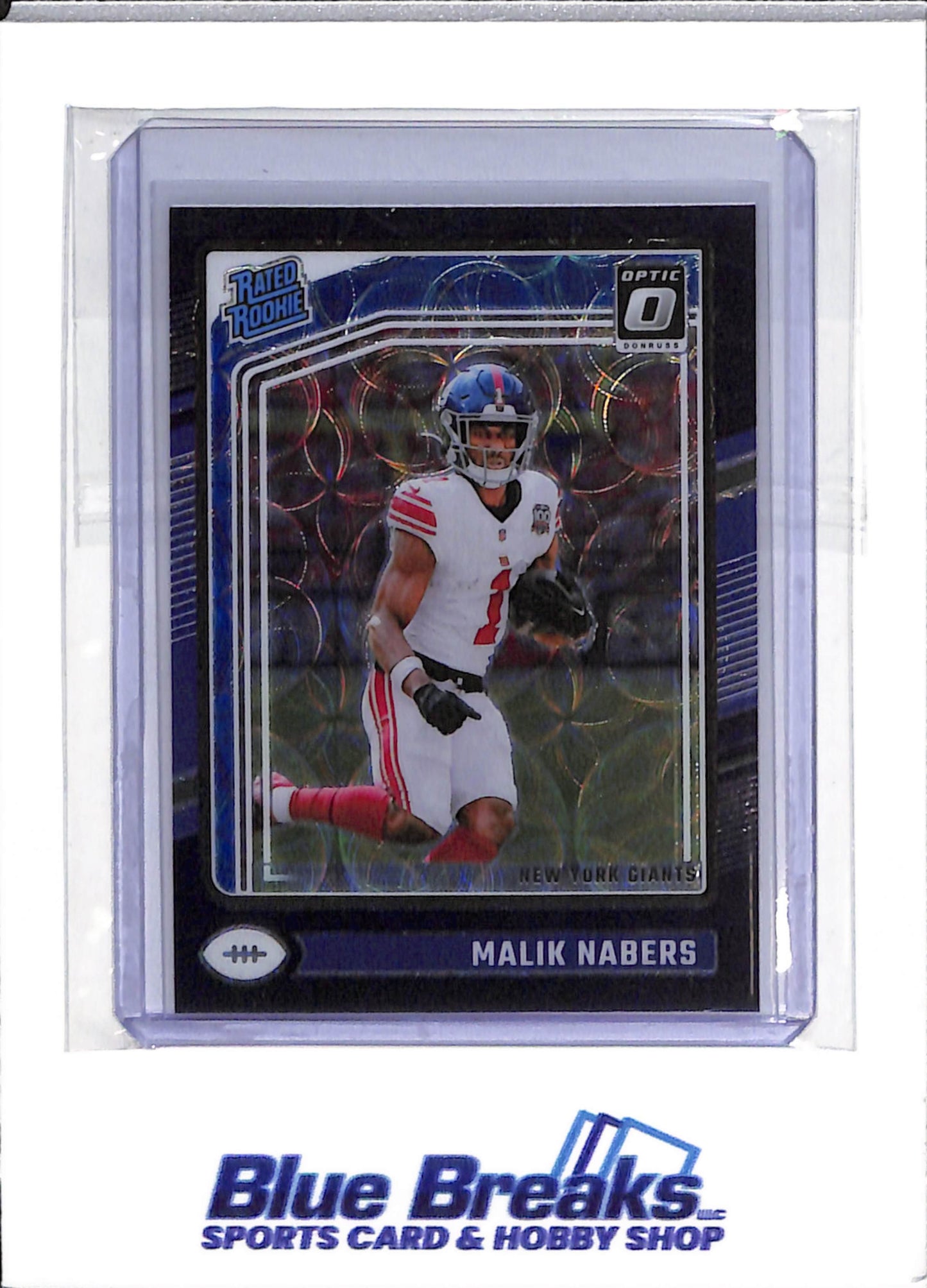 2024 Panini - Malik Nabers - New York Giants - Football - Rated Rookie - Donruss Optic - Purple - #271