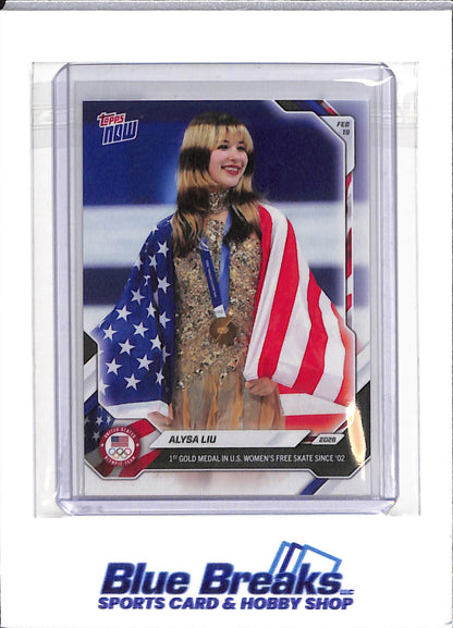 2026 Topps Now - Alysa Liu - Olympics - Gold Medal - Skating - Winter - # 16
