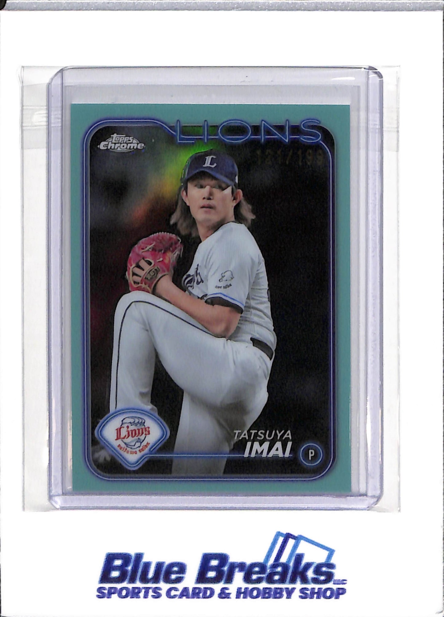 2024 Topps - Tatsuya Imai - Seibu Lions - Houston Astros - Baseball - NPB - Japanese - Aqua - 121/199