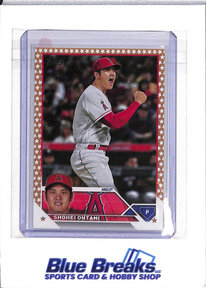 2023 Topps - Series 2 - gold stars parallel - Shohei Ohtani - #17 - baseball - Angels