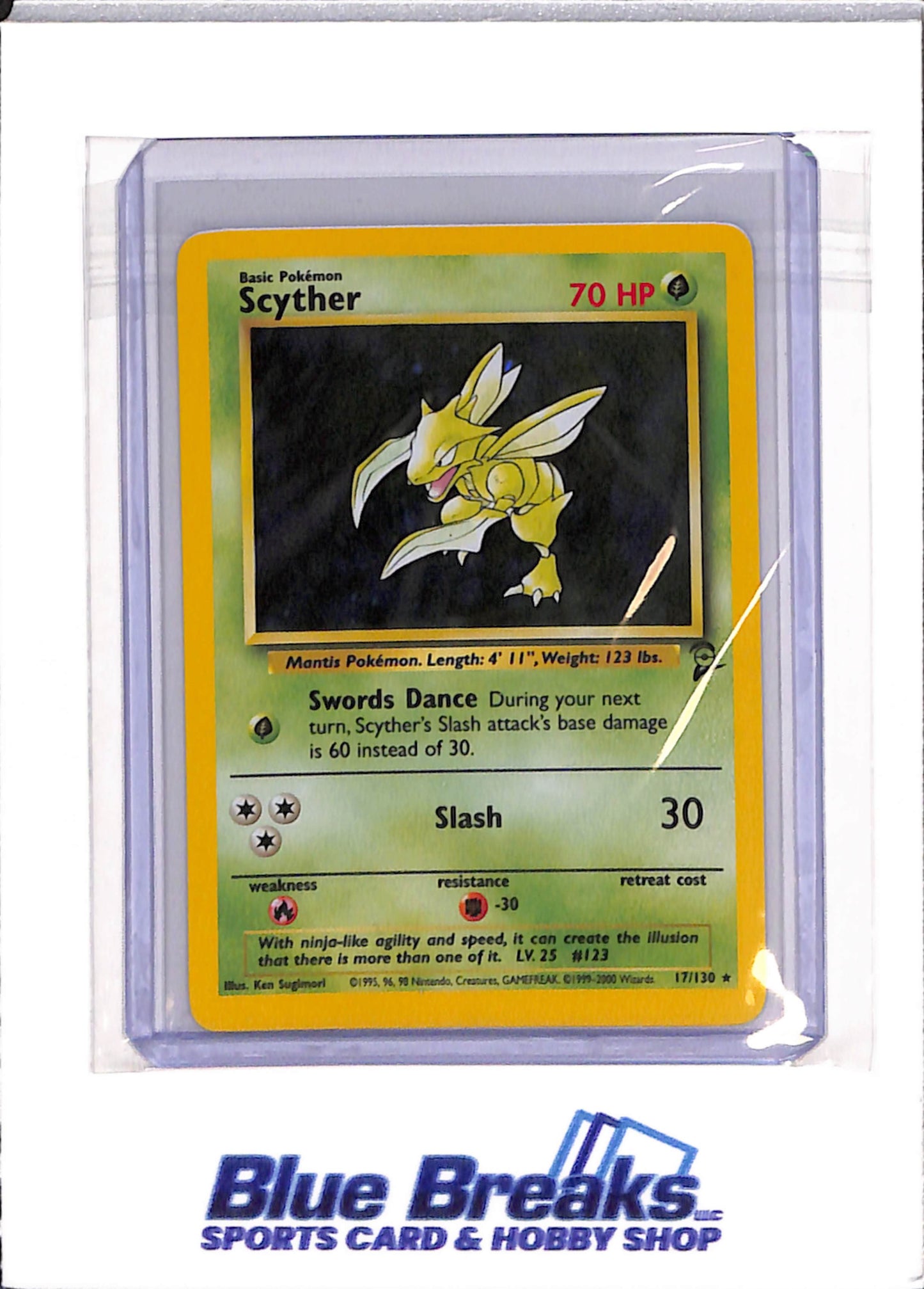2000 Pokémon - Base II - Holo - Scyther - 17/130