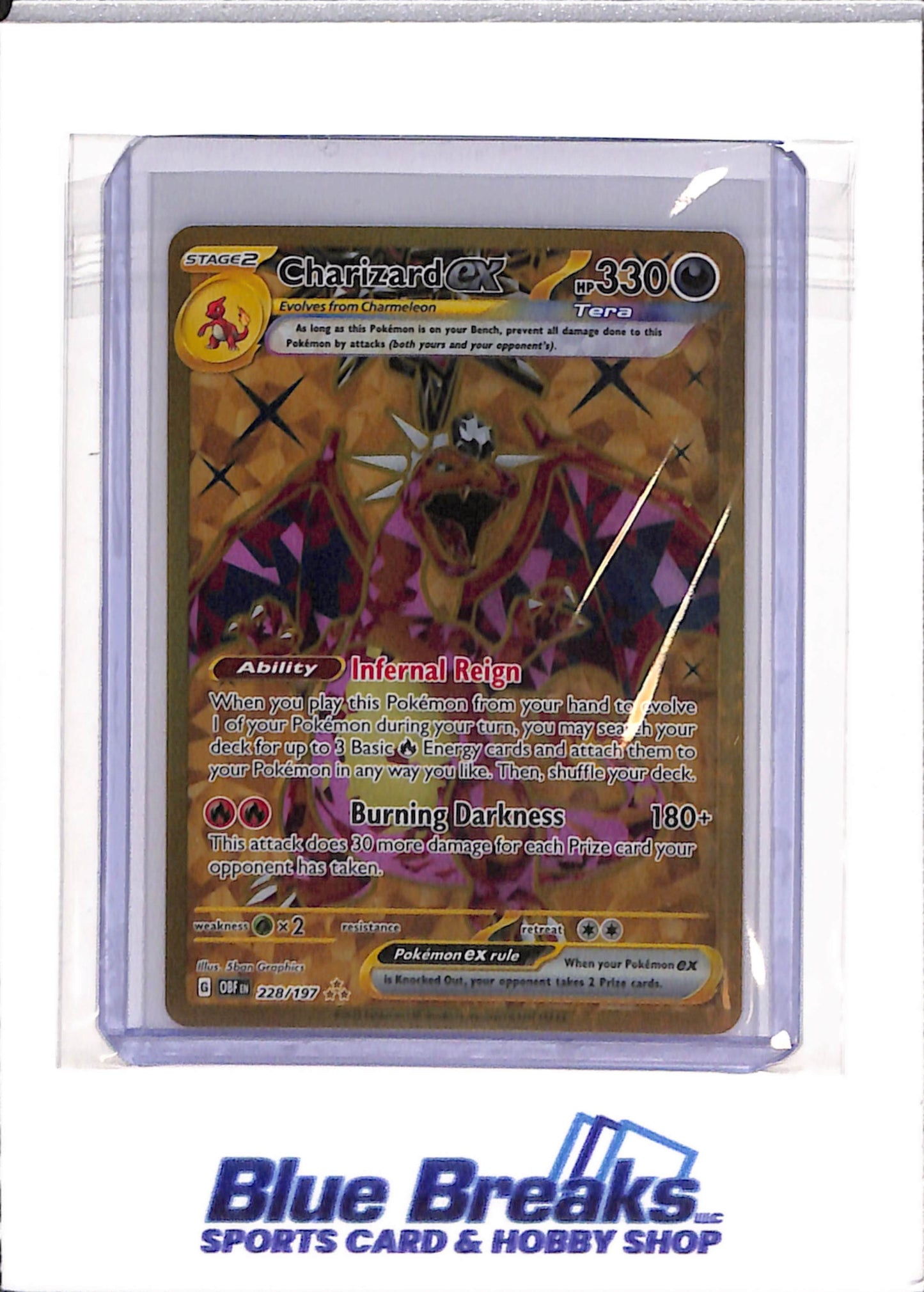 2023 Pokémon - Obsidian Flames - holo - Charizard ex - 228/197