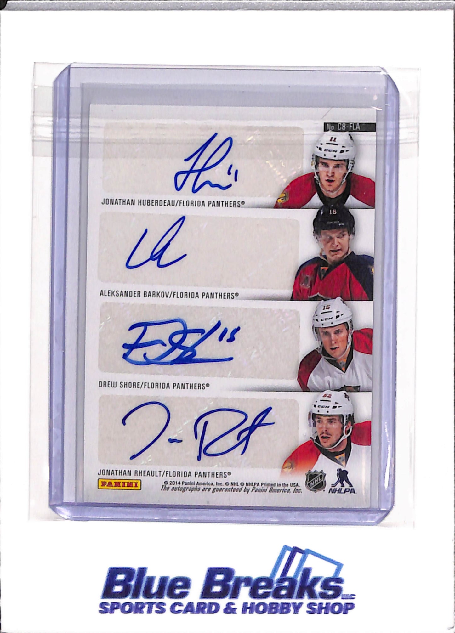 2013-14 Panini - Contenders - Luongo - Ellis - Petrovic - Caruso - Huberdeau - Barkov - Shore - Rheault - auto - #CB-FLA - hockey - Panthers