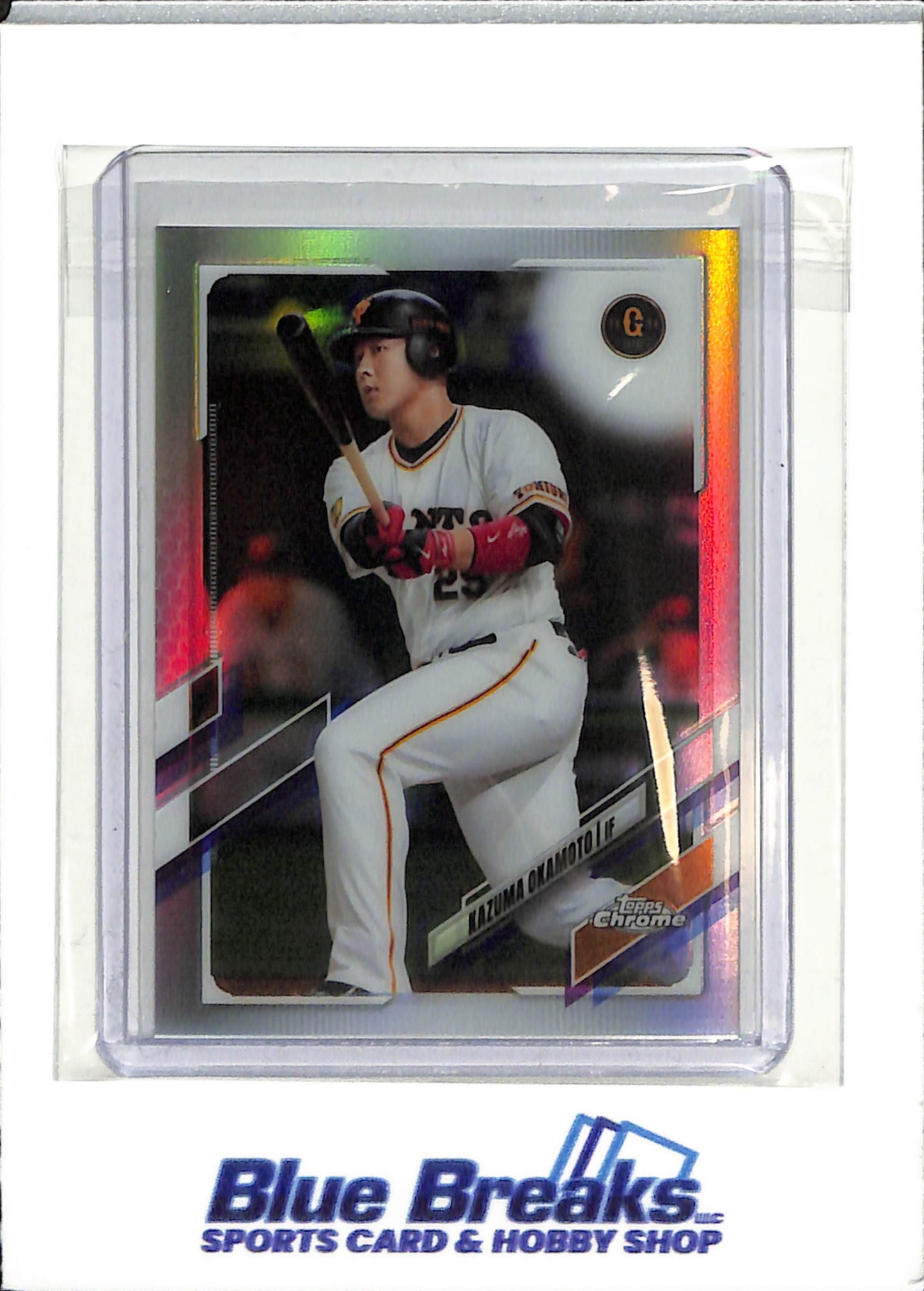 2021 Topps Chrome - Nippon - refractor - Kazuma Okamoto - #7 - baseball - Yomiuri Giants - Blue Jays
