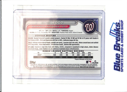 2024 Bowman Chrome - fuchsia mojo refractor - James Wood - 147/299 - #BCP-91 - baseball - Nationals