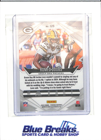 2024 Panini - Phoenix - teal - Romeo Doubs - 15/28 - #125 - football - Packers