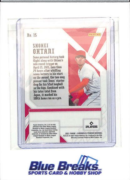 2021 Panini - Chronicles Phoenix - purple velocity - Shohei Ohtani - #15 - baseball - Angels