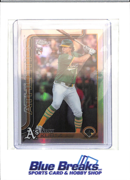 2025 Topps Chrome - refractor - Nick Kurtz - RC - #USC178 - baseball - Athletics
