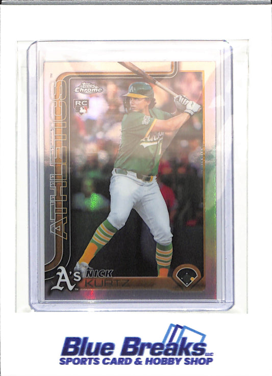 2025 Topps Chrome - refractor - Nick Kurtz - RC - #USC178 - baseball - Athletics