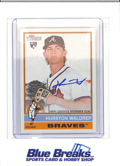2025 Topps - Heritage - High Number - Real One auto - Hurston Waldrep - auto - RC - #ROA-HW - baseball - Braves