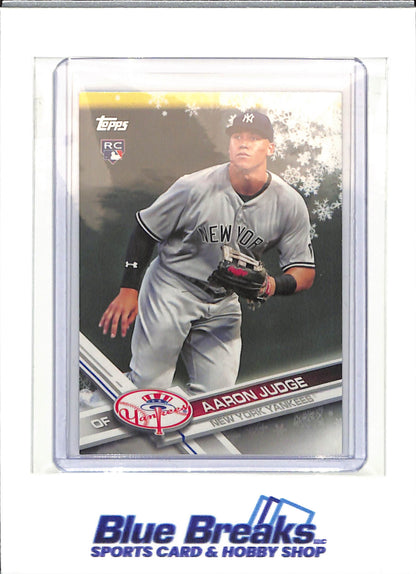 2017 - Topps - Holiday - snowflake - Aaron Judge - RC - #HMW99 - baseball - Yankees