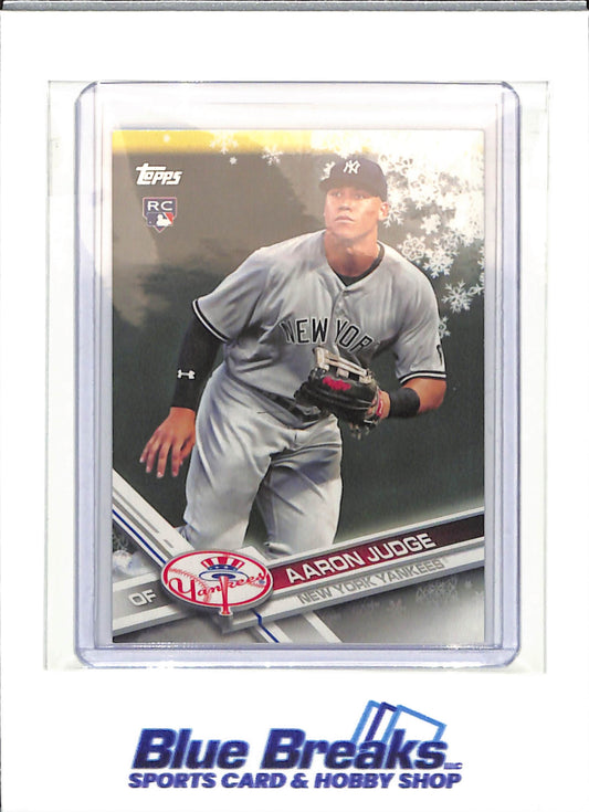 2017 - Topps - Holiday - snowflake - Aaron Judge - RC - #HMW99 - baseball - Yankees