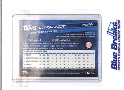 2017 - Topps - Holiday - snowflake - Aaron Judge - RC - #HMW99 - baseball - Yankees