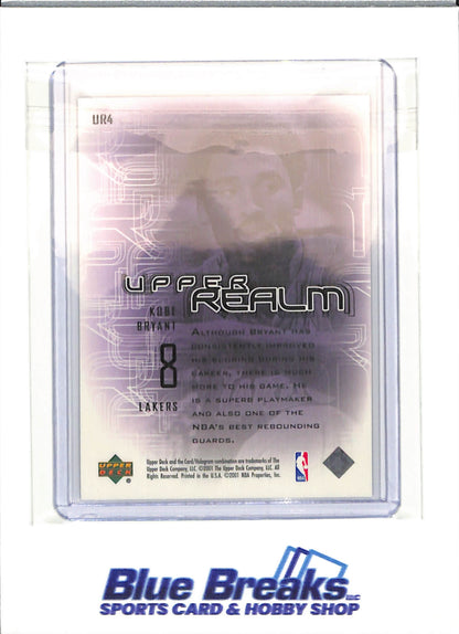 2001 Upper Deck - Upper Realm - Encore - Kobe Bryant - #UR4 - basketball - Lakers